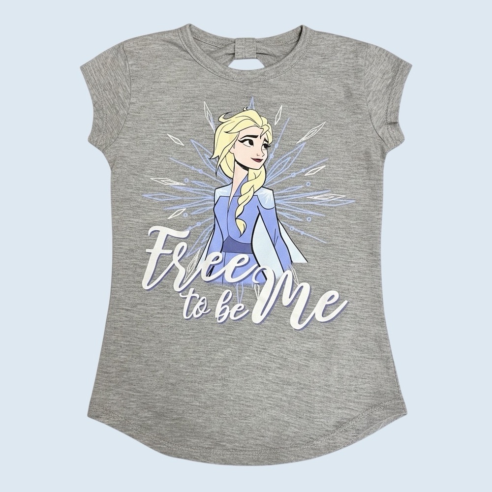 Disney Frozen 'Free to Be Me' Gray Tee with Elsa Graphic